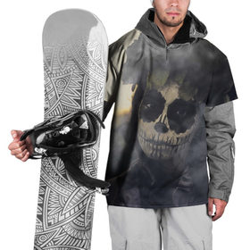 Накидка на куртку 3D с принтом Dia de los muertos в Курске, 100% полиэстер |  | Тематика изображения на принте: девушка | день мёртвых | дым | зомби | мертвец | праздник