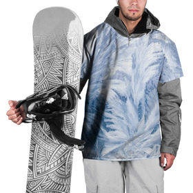 Накидка на куртку 3D с принтом Морозные узоры в Курске, 100% полиэстер |  | Тематика изображения на принте: frost | happy | new | year | год | иней | мороз | новогодние | новый | снег