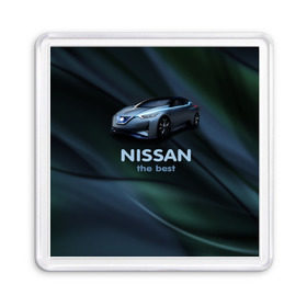 Магнит 55*55 с принтом Nissan the best в Курске, Пластик | Размер: 65*65 мм; Размер печати: 55*55 мм | Тематика изображения на принте: nissan | авто | автомобиль | водитель | машина | ниссан | тачка