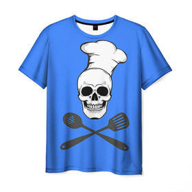 Мужская футболка 3D с принтом Повар 2 в Курске, 100% полиэфир | прямой крой, круглый вырез горловины, длина до линии бедер | Тематика изображения на принте: кулинар | кулинария | повар | повару | профессия | профессия повар