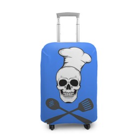 Чехол для чемодана 3D с принтом Повар 2 в Курске, 86% полиэфир, 14% спандекс | двустороннее нанесение принта, прорези для ручек и колес | кулинар | кулинария | повар | повару | профессия | профессия повар