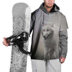 Накидка на куртку 3D с принтом Волк в Курске, 100% полиэстер |  | волки | хищник