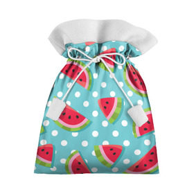 Подарочный 3D мешок с принтом Арбузный рай в Курске, 100% полиэстер | Размер: 29*39 см | Тематика изображения на принте: berry | eat | fruit | pattern | sweet | watermelon | арбуз | еда | сладость | узор | фрукт | ягода