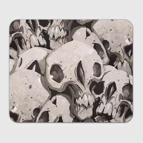 Коврик прямоугольный с принтом Skull kamo в Курске, натуральный каучук | размер 230 х 185 мм; запечатка лицевой стороны | Тематика изображения на принте: helloween | skull | tumblr | хелоуин | череп
