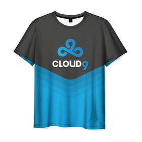 Мужская футболка 3D с принтом Cloud 9 Uniform в Курске, 100% полиэфир | прямой крой, круглый вырез горловины, длина до линии бедер | counter strike | cs go | swat | terrorist | контр страйк | кс го | спецназ