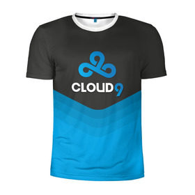 Мужская футболка 3D спортивная с принтом Cloud 9 Uniform в Курске, 100% полиэстер с улучшенными характеристиками | приталенный силуэт, круглая горловина, широкие плечи, сужается к линии бедра | counter strike | cs go | swat | terrorist | контр страйк | кс го | спецназ