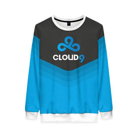 Женский свитшот 3D с принтом Cloud 9 Uniform в Курске, 100% полиэстер с мягким внутренним слоем | круглый вырез горловины, мягкая резинка на манжетах и поясе, свободная посадка по фигуре | counter strike | cs go | swat | terrorist | контр страйк | кс го | спецназ