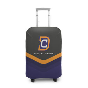 Чехол для чемодана 3D с принтом Digital Chaos Uniform в Курске, 86% полиэфир, 14% спандекс | двустороннее нанесение принта, прорези для ручек и колес | 