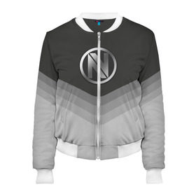 Женский бомбер 3D с принтом EnVyUs Uniform в Курске, 100% полиэстер | застегивается на молнию, по бокам два кармана без застежек, мягкие манжеты, по низу бомбера и на воротнике — эластичная резинка | 