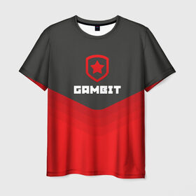 Мужская футболка 3D с принтом Gambit Gaming Uniform в Курске, 100% полиэфир | прямой крой, круглый вырез горловины, длина до линии бедер | counter strike | cs go | gambit | swat | terrorist | гамбит | контр страйк | кс го | спецназ