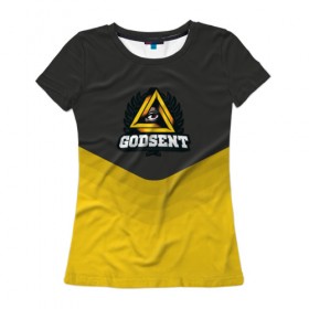 Женская футболка 3D с принтом Godsent Uniform в Курске, 100% полиэфир ( синтетическое хлопкоподобное полотно) | прямой крой, круглый вырез горловины, длина до линии бедер | 