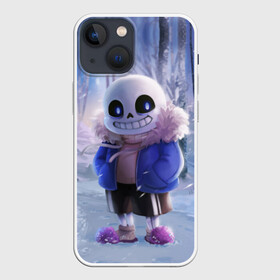 Чехол для iPhone 13 mini с принтом Winter forest  Sans в Курске,  |  | Тематика изображения на принте: sans | андертейл | подземелье | санс
