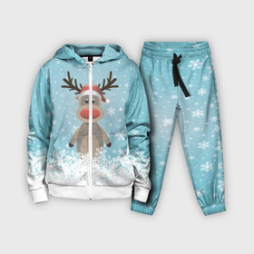Детский костюм 3D с принтом Рудольф в Курске,  |  | ангел | ёлка | ель | зима | колокольчик | нг | новый год | олень | рождество | санта | снег