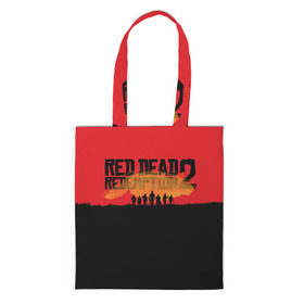 Сумка 3D повседневная с принтом Red Dead Redemption 2 в Курске, 100% полиэстер | Плотность: 200 г/м2; Размер: 34×35 см; Высота лямок: 30 см | rdr | rdr2 | red dead redemption 2 | rockstar | дикий запад | ковбои