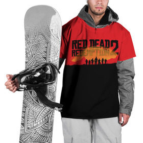 Накидка на куртку 3D с принтом Red Dead Redemption 2 в Курске, 100% полиэстер |  | rdr | rdr2 | red dead redemption 2 | rockstar | дикий запад | ковбои
