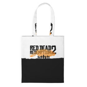 Сумка 3D повседневная с принтом Red Dead Redemption 2 в Курске, 100% полиэстер | Плотность: 200 г/м2; Размер: 34×35 см; Высота лямок: 30 см | rdr | rdr2 | red dead redemption 2 | rockstar | дикий запад | ковбои