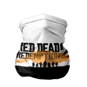 Бандана-труба 3D с принтом Red Dead Redemption 2 в Курске, 100% полиэстер, ткань с особыми свойствами — Activecool | плотность 150‒180 г/м2; хорошо тянется, но сохраняет форму | rdr | rdr2 | red dead redemption 2 | rockstar | дикий запад | ковбои