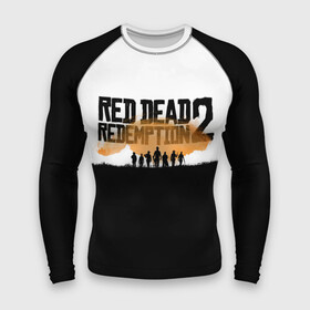 Мужской рашгард 3D с принтом Red Dead Redemption 2 в Курске,  |  | rdr | rdr2 | red dead redemption 2 | rockstar | дикий запад | ковбои