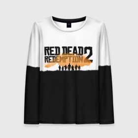 Женский лонгслив 3D с принтом Red Dead Redemption 2 в Курске, 100% полиэстер | длинные рукава, круглый вырез горловины, полуприлегающий силуэт | rdr | rdr2 | red dead redemption 2 | rockstar | дикий запад | ковбои