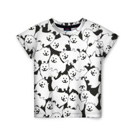 Детская футболка 3D с принтом Undertale Annoying dog в Курске, 100% гипоаллергенный полиэфир | прямой крой, круглый вырез горловины, длина до линии бедер, чуть спущенное плечо, ткань немного тянется | annoying dog | dog | undertale
