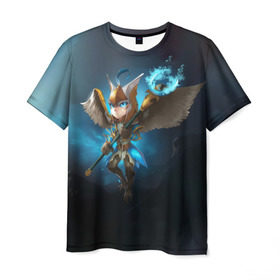 Мужская футболка 3D с принтом Wings в Курске, 100% полиэфир | прямой крой, круглый вырез горловины, длина до линии бедер | dota | dota 2 | skywrath mage | дота | маг