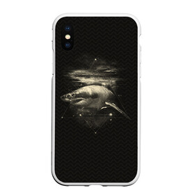 Чехол для iPhone XS Max матовый с принтом Cosmic Shark в Курске, Силикон | Область печати: задняя сторона чехла, без боковых панелей | space | галактика | космос | рыба