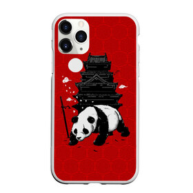 Чехол для iPhone 11 Pro матовый с принтом Panda Warrior в Курске, Силикон |  | japan | panda | панда