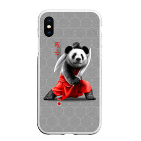 Чехол для iPhone XS Max матовый с принтом Master Panda в Курске, Силикон | Область печати: задняя сторона чехла, без боковых панелей | ninja | panda | ниндзя | панда