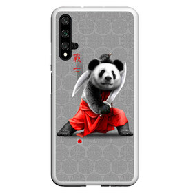 Чехол для Honor 20 с принтом Master Panda в Курске, Силикон | Область печати: задняя сторона чехла, без боковых панелей | ninja | panda | ниндзя | панда