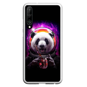 Чехол для Honor P30 с принтом Panda Cosmonaut в Курске, Силикон | Область печати: задняя сторона чехла, без боковых панелей | bear | galaxy | panda | space | star | астронавт | галактика | звезда | космонавт | космос | медведь | панда