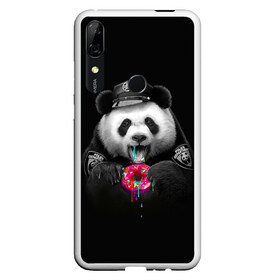 Чехол для Honor P Smart Z с принтом Donut Panda в Курске, Силикон | Область печати: задняя сторона чехла, без боковых панелей | bear | donut | panda | police | коп | медведь | панда | пончик