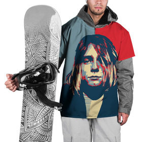 Накидка на куртку 3D с принтом Kurt Cobain в Курске, 100% полиэстер |  | Тематика изображения на принте: curt | hope | kobain | nirvana | кобейн | курт | нирвана