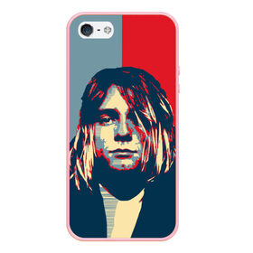 Чехол для iPhone 5/5S матовый с принтом Kurt Cobain в Курске, Силикон | Область печати: задняя сторона чехла, без боковых панелей | curt | hope | kobain | nirvana | кобейн | курт | нирвана