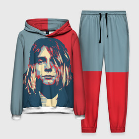 Мужской костюм 3D (с толстовкой) с принтом Kurt Cobain в Курске,  |  | curt | hope | kobain | nirvana | кобейн | курт | нирвана