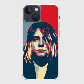 Чехол для iPhone 13 mini с принтом Kurt Cobain в Курске,  |  | curt | hope | kobain | nirvana | кобейн | курт | нирвана