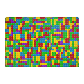 Магнитный плакат 3Х2 с принтом Лего в Курске, Полимерный материал с магнитным слоем | 6 деталей размером 9*9 см | Тематика изображения на принте: дети | конструктор | лего