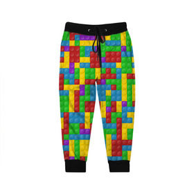 Детские брюки 3D с принтом Лего в Курске, 100% полиэстер | манжеты по низу, эластичный пояс регулируется шнурком, по бокам два кармана без застежек, внутренняя часть кармана из мелкой сетки | дети | конструктор | лего