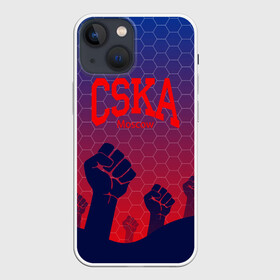 Чехол для iPhone 13 mini с принтом CSKA Msk в Курске,  |  | Тематика изображения на принте: moscow | москва | цска