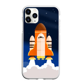 Чехол для iPhone 11 Pro матовый с принтом Космический корабль в Курске, Силикон |  | вселенная | галактика | звёзды | космический полёт | космос | созвездие