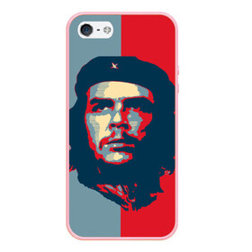 Чехол для iPhone 5/5S матовый с принтом Che Guevara в Курске, Силикон | Область печати: задняя сторона чехла, без боковых панелей | че гевара