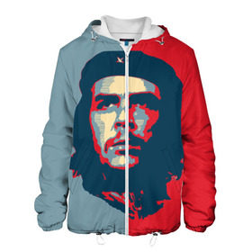 Мужская куртка 3D с принтом Che Guevara в Курске, ткань верха — 100% полиэстер, подклад — флис | прямой крой, подол и капюшон оформлены резинкой с фиксаторами, два кармана без застежек по бокам, один большой потайной карман на груди. Карман на груди застегивается на липучку | Тематика изображения на принте: че гевара