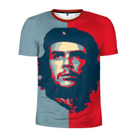 Мужская футболка 3D спортивная с принтом Che Guevara в Курске, 100% полиэстер с улучшенными характеристиками | приталенный силуэт, круглая горловина, широкие плечи, сужается к линии бедра | Тематика изображения на принте: че гевара