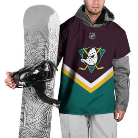 Накидка на куртку 3D с принтом Anaheim Ducks в Курске, 100% полиэстер |  | america | canada | hockey | nhl | usa | америка | канада | лед | нхл | сша | хоккей