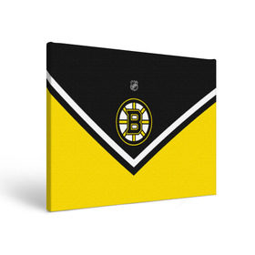 Холст прямоугольный с принтом Boston Bruins в Курске, 100% ПВХ |  | america | canada | hockey | nhl | usa | америка | бостон | брюинз | канада | лед | нхл | сша | хоккей
