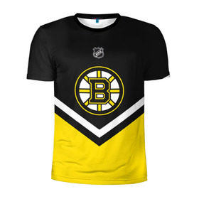 Мужская футболка 3D спортивная с принтом Boston Bruins в Курске, 100% полиэстер с улучшенными характеристиками | приталенный силуэт, круглая горловина, широкие плечи, сужается к линии бедра | america | canada | hockey | nhl | usa | америка | бостон | брюинз | канада | лед | нхл | сша | хоккей