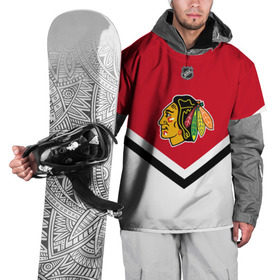 Накидка на куртку 3D с принтом Chicago Blackhawks в Курске, 100% полиэстер |  | america | canada | hockey | nhl | usa | америка | блэкхокс | канада | лед | нхл | сша | хоккей | чикаго