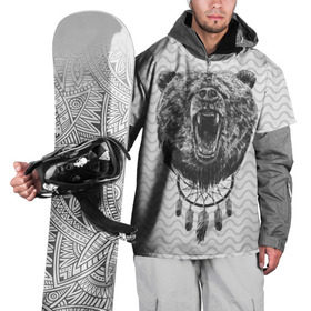 Накидка на куртку 3D с принтом Bear Dreamcatcher в Курске, 100% полиэстер |  | Тематика изображения на принте: bear | beast | forest | russia | siberian | зверь | лес | ловец | медведь | россия | сибирь | сон | ярость