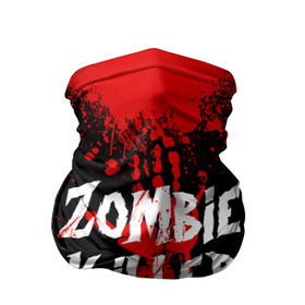 Бандана-труба 3D с принтом Zombie Killer в Курске, 100% полиэстер, ткань с особыми свойствами — Activecool | плотность 150‒180 г/м2; хорошо тянется, но сохраняет форму | blood | dark | killer | monster | zombie | зомби | кровь | монстр | нечисть