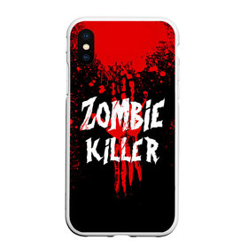 Чехол для iPhone XS Max матовый с принтом Zombie Killer в Курске, Силикон | Область печати: задняя сторона чехла, без боковых панелей | blood | dark | killer | monster | zombie | зомби | кровь | монстр | нечисть