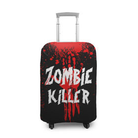 Чехол для чемодана 3D с принтом Zombie Killer в Курске, 86% полиэфир, 14% спандекс | двустороннее нанесение принта, прорези для ручек и колес | blood | dark | killer | monster | zombie | зомби | кровь | монстр | нечисть